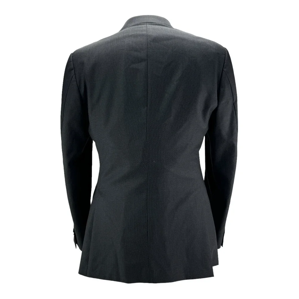 SuitSupply‎ Charcoal Pinstripe Wool Blazer 42L 2 Button 2 Vent Vitale Barberis